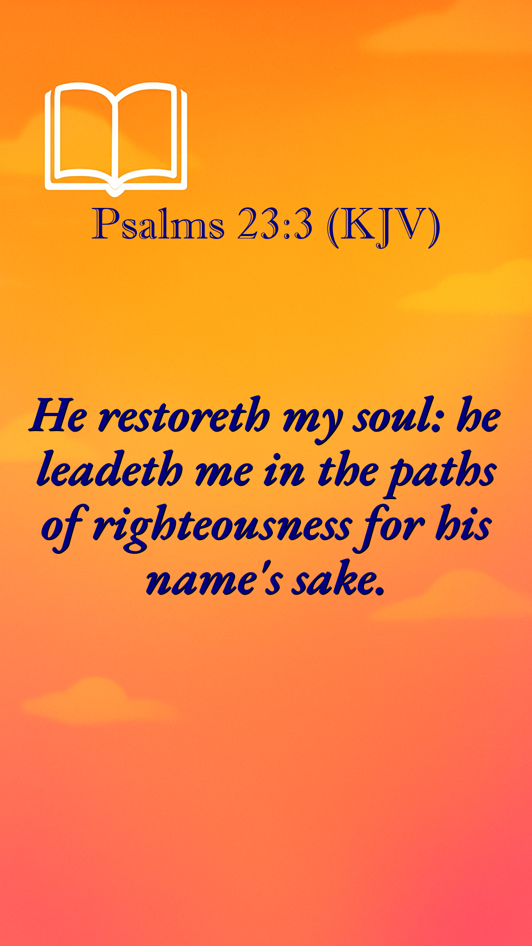 Psalm 23:3