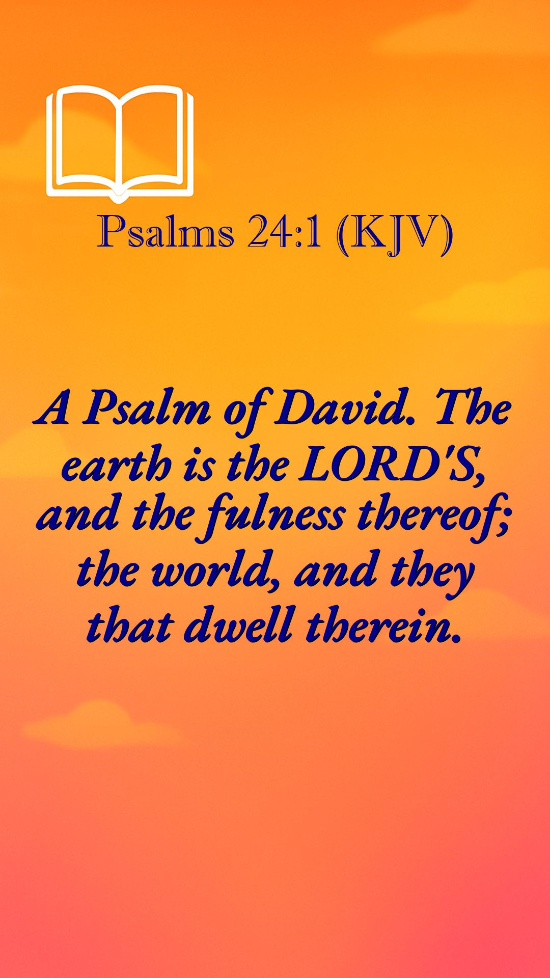 Psalm 24:1